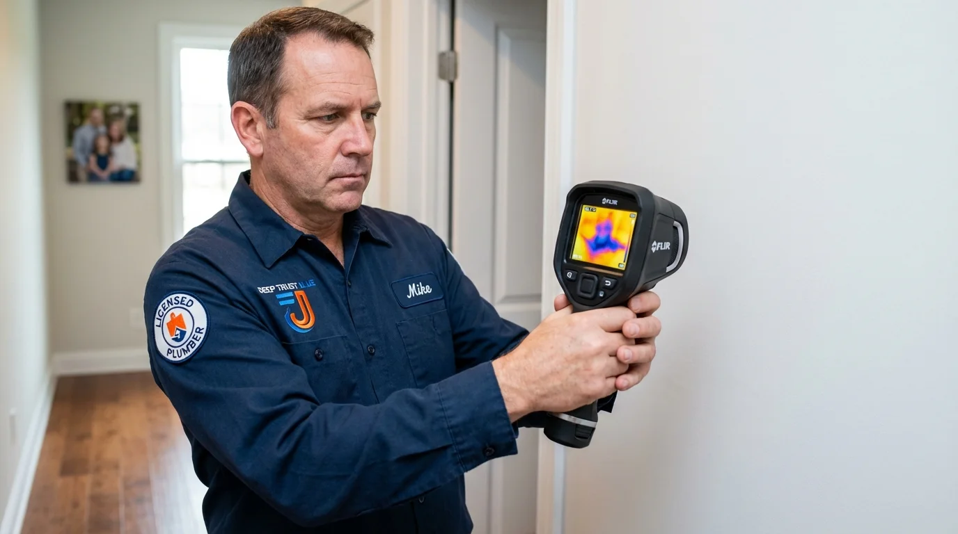 Thermal imaging leak detection by Johns Plumbing LLC in Oak Creek